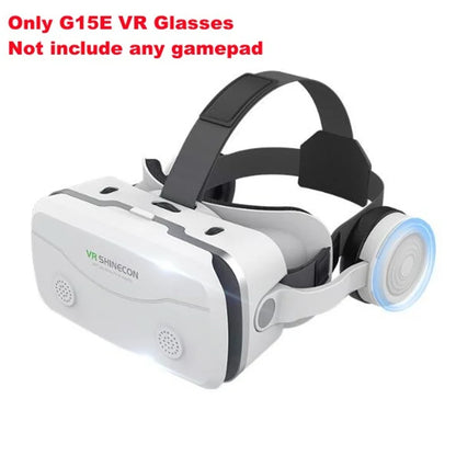 Gafas VR G15E IMAX 3D para películas y realidad virtual, compatibles con Google Cardboard. Casco VR para teléfonos de 4.7 a 7 pulgadas, compatible con control joystick para juegos.