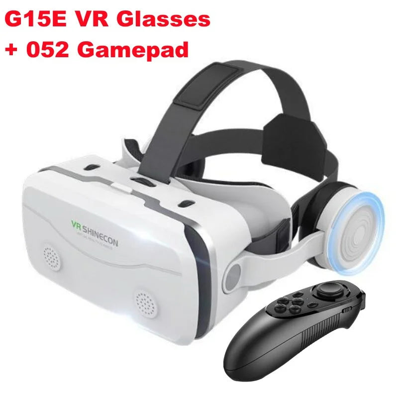 Gafas VR G15E IMAX 3D para películas y realidad virtual, compatibles con Google Cardboard. Casco VR para teléfonos de 4.7 a 7 pulgadas, compatible con control joystick para juegos.