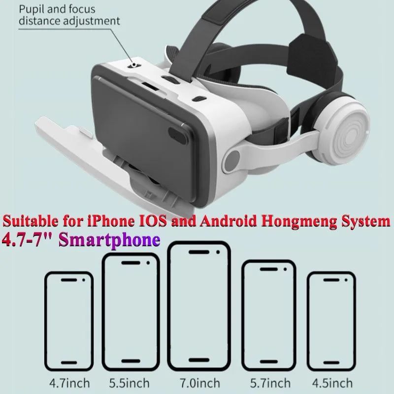 Gafas VR G15E IMAX 3D para películas y realidad virtual, compatibles con Google Cardboard. Casco VR para teléfonos de 4.7 a 7 pulgadas, compatible con control joystick para juegos.